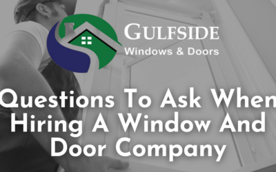 Questions To Ask Window Company